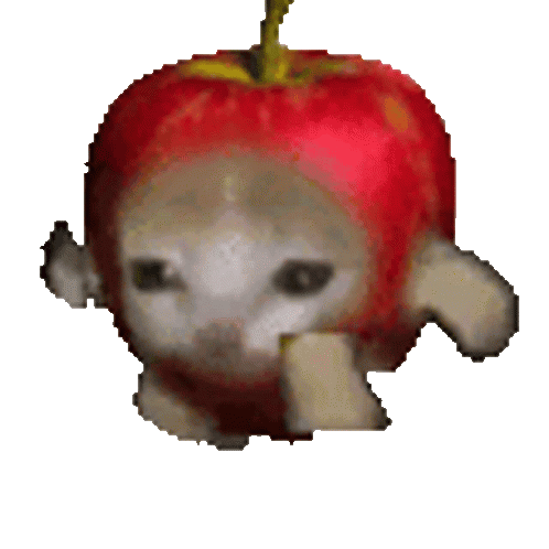 bruh apple cat